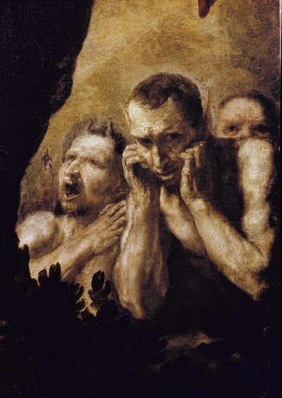 Apollo a Marsyas Apollo, poté, co vyhrál výzvu proti Marsyas, ho nechají oloupat a pak ho hodí do jeskyně. (detail). Obraz od Jose de Ribera dit lo Spagnoletto (1591-1652) od Jusepe de Ribera