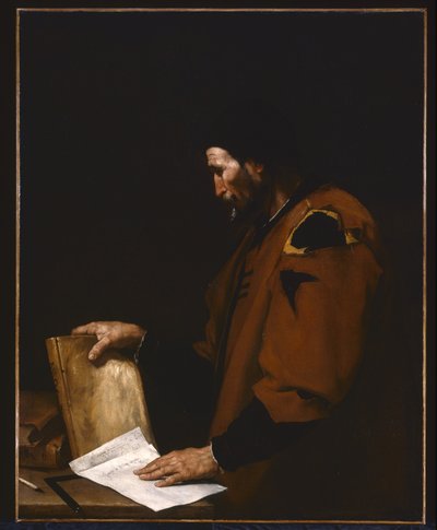 Aristoteles (olej na plátně) od Jusepe de Ribera
