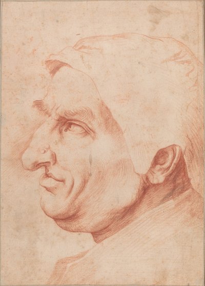 Hlava muže od Jusepe de Ribera