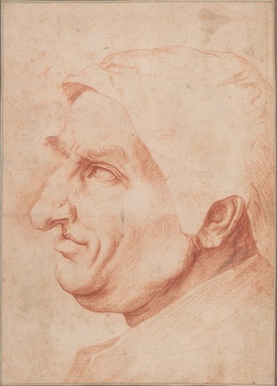 Hlava muže od Jusepe de Ribera