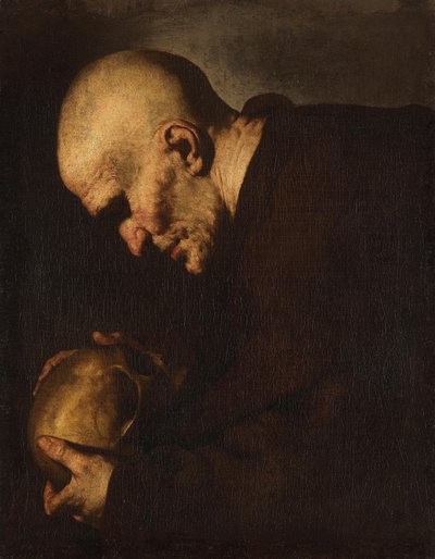 Svatý Petr z Alkantary v meditaci od Jusepe de Ribera