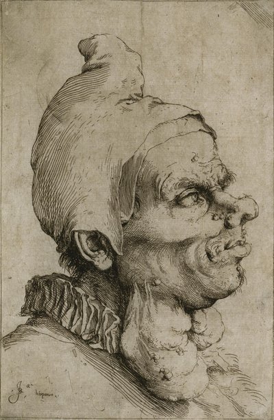 Velká groteskní hlava od Jusepe de Ribera