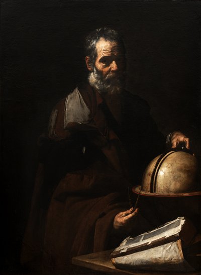 Filozof s glóbem (Anaxagorás?) od Jusepe de Ribera