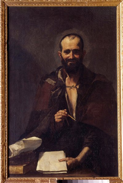 Znázornění Archiméda (asi 287-212 př. n. l.) Obraz Jusepe de Ribera dit Lo Spagnoletto (asi 1590-1652) 17. století ne. 125x81 cm Madrid, muzeum Prado od Jusepe de Ribera