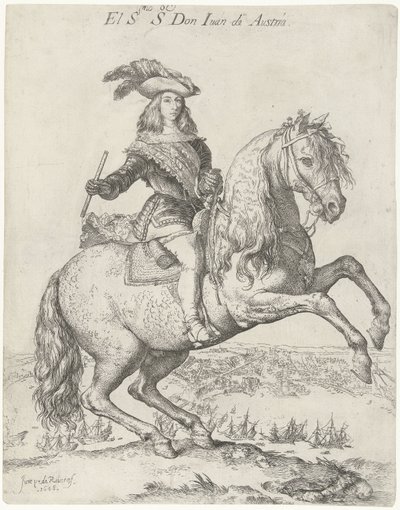 Jezdecký portrét Dona Juana z Rakouska El S.mo S.or Don Juan de Austria (název na objektu) od Jusepe de Ribera