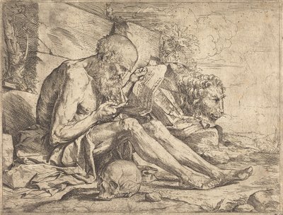 Svatý Jeroným při četbě od Jusepe de Ribera