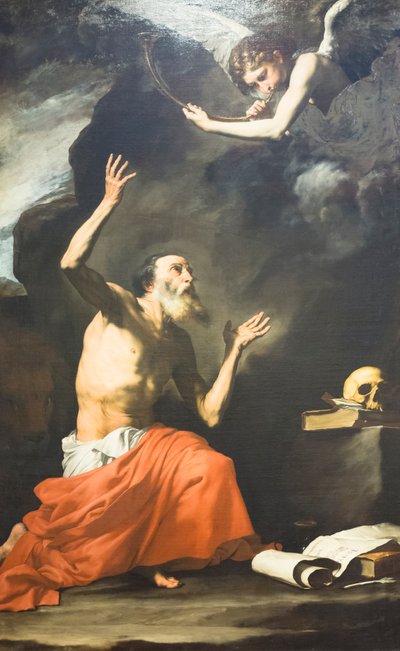 Svatý Jeroným a anděl od Jusepe de Ribera