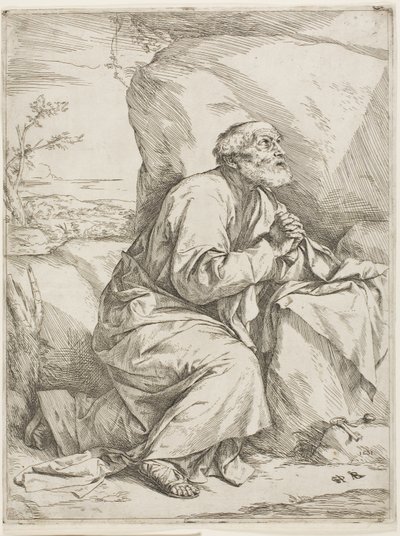 Svatý Petr v poušti od Jusepe de Ribera