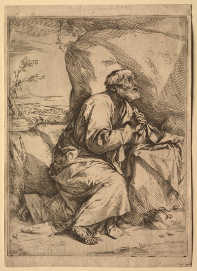 Kající svatý Petr. od Jusepe de Ribera