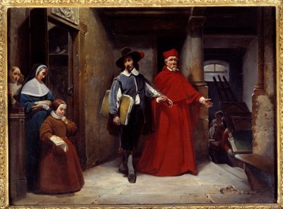 Kardinál přijíždí vyzvednout malíře Jose de Ribera dit il Spagnoletto l