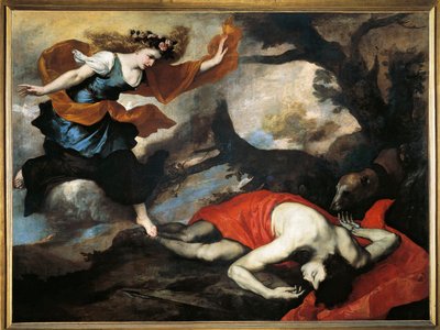 Obraz Venuše a Adonise od Jusepe de Ribera dit lo Spagnoletto (1591-1652) od Jusepe de Ribera