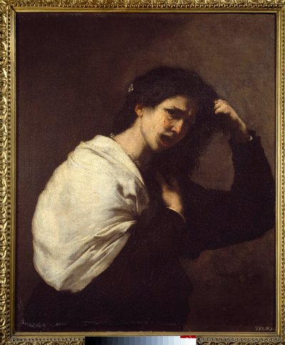 Žena si trhá vlasy Obraz od Jose de Ribera dit il Spagnoletto „“Španěl“““ (1591-1652) od Jusepe de Ribera