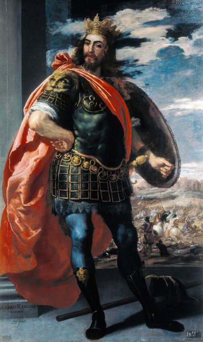 Reprezentace krále Vizigótha Alarica II (484-507) (olej na plátně) od Jusepe or Jose (c.1605 1656) Leonardo