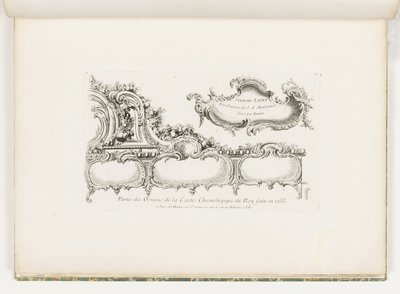 Část Ornamentation of the 1733 Chronology (Old Testament) for the King], pl. 35 v díle Juste Aurele Meissonnier od Juste Aurèle Meissonnier