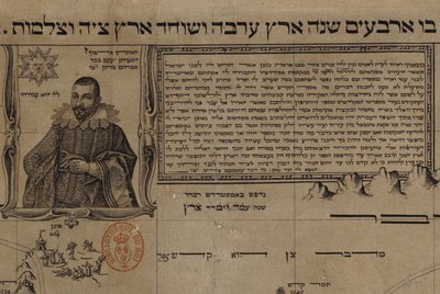 Autoportrét v Palestině nebo detail Svaté země od Justo