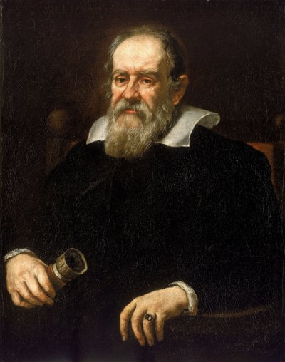 Portrét Galilea Galileiho známého jako Galileo Galileo, italského astronoma (1564-1642) Obraz Sustermansovy školy. od Justus (school of) Sustermans