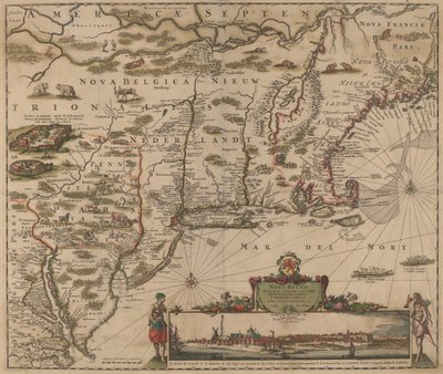 Severní Amerika od Justus Danckerts