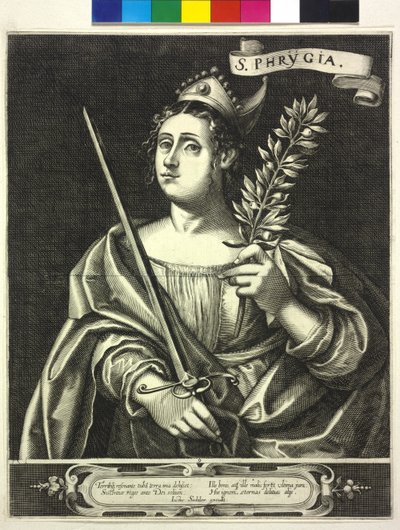 Rytina Justus Sadeler frygická Sibyla (rytina) od Justus Sadeler