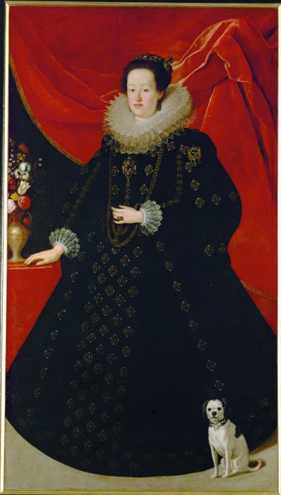 Eleonora Gonzaga, manželka císaře Ferdinanda III... (malba na plátně) od Justus Sustermans