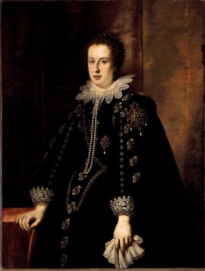 Portrét Clauda de Medici (Claudia de Medici) (1604-1648) manželka vévody z Urbinu Federico della Rovere, poté arcivévoda Leopolda V. Rakouska Tyrolský obraz od Justuse Sustermanse (1597-1681) Florencie 17. století, palác Pitti od Justus Sustermans