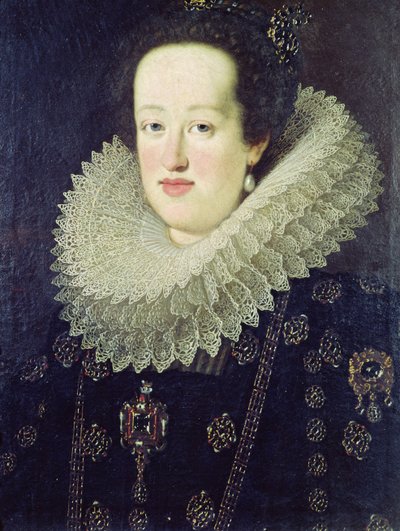 Portrét Eleonory od Gonzagy Mantovy (1598-1655) 1622-55 od Justus Sustermans