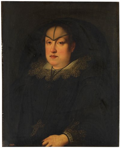 Španělsky: María Magdalena de Austria-Estiria, gran duquesa de Toscana Portrét Marie Magdaleny Rakouské jako vdovy od Justus Sustermans