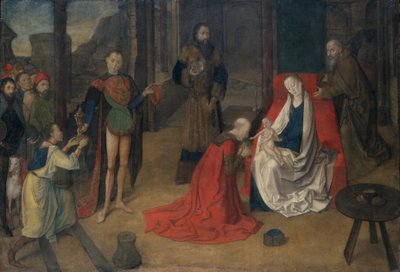 Klanění tří králů, c.1465 od Justus of Ghent