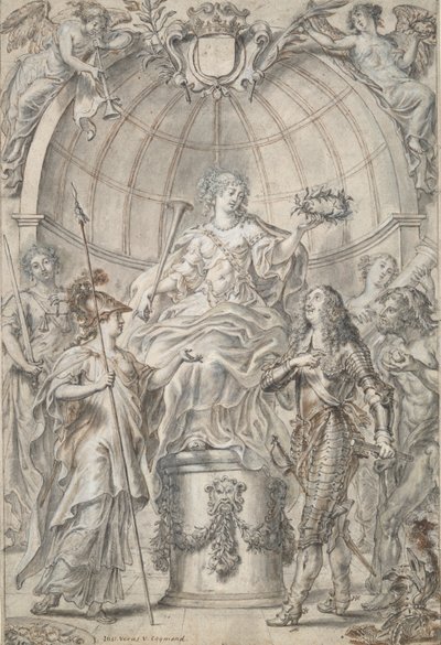 Design pro Frontispiece [?] od Justus van Egmont