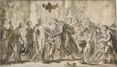 Manželství Zenobie a Odenatus od Justus van Egmont