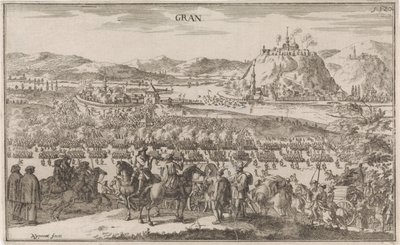 Struska bij Párkány v roce 1683 Gran (název na objektu) od Justus van den Nijpoort