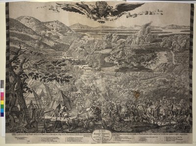 Obléhání Vídně Turky 1683 (tisk) od Justus van den Nypoort