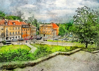 Pohled na historický městský park od Justyna Jaszke