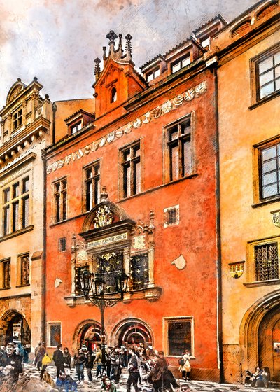 Historická pražská fasáda od Justyna Jaszke