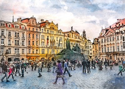Pražské Staroměstské náměstí od Justyna Jaszke