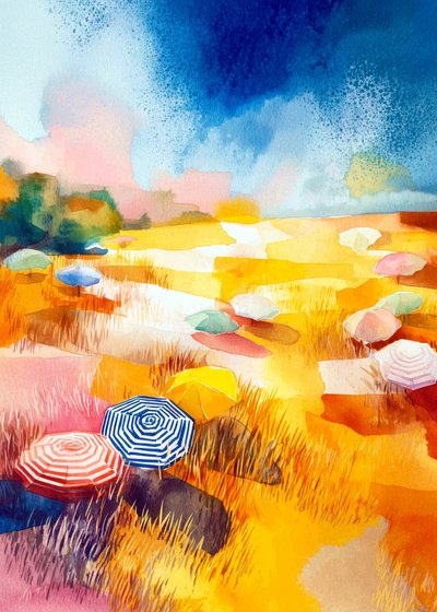 Slunečníky Sunny Field od Justyna Jaszke