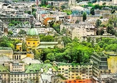 Akvarely z Varšavy, Polsko (6) od Justyna Jaszke
