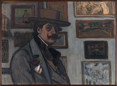 Autoportrét v hnědém klobouku, 1897. od József Rippl Rónai