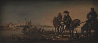 Princ Christian, zjevný dědic, loví kachny na zámku Nykøbing od KMS 1530 Monogrammist A.M.