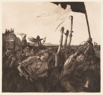Vzpoura (Uproar) od Käthe Kollwitz