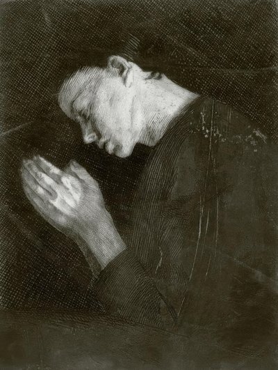 Modlící se dívka od Käthe Kollwitz