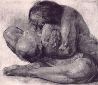Žena s mrtvým dítětem od Käthe Kollwitz