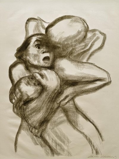 K. Kollwitz, smrt popadne ženu od Käthe Kollwitz