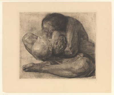 Matka s mrtvým dítětem Žena s totemovým dítětem (původní název) od Käthe Kollwitz