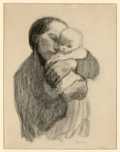 Matka s kojencem v náručí od Käthe Kollwitz