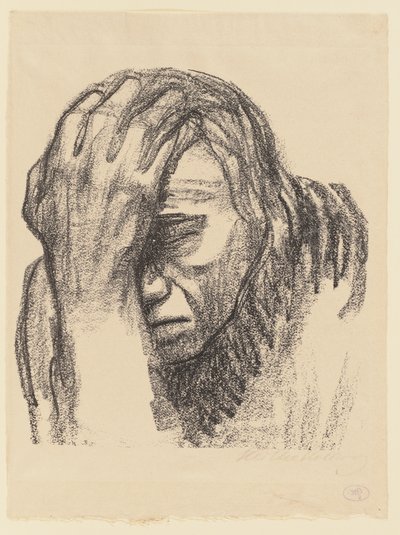 Zamyšlená žena od Käthe Kollwitz