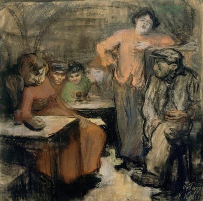 pařížský sklep od Käthe Kollwitz