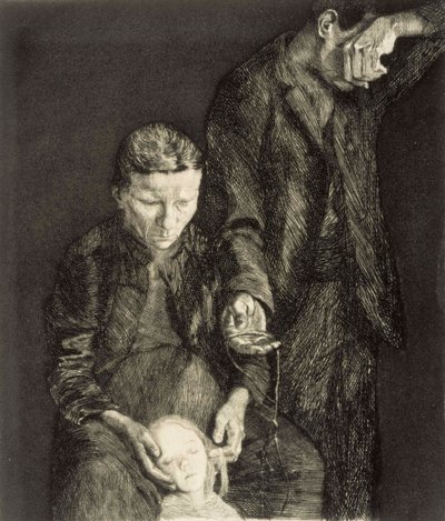 Chudá rodina, část díla Utlačovaní od Käthe Kollwitz