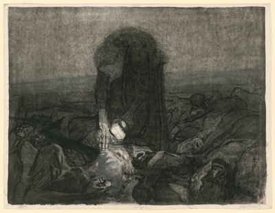 Bitevní pole (list 6 z „Bauernkrieg“, 2. verze) od Käthe Kollwitz