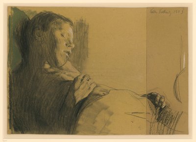 Schlafender Knabe (Das tote Kind) od Käthe Kollwitz