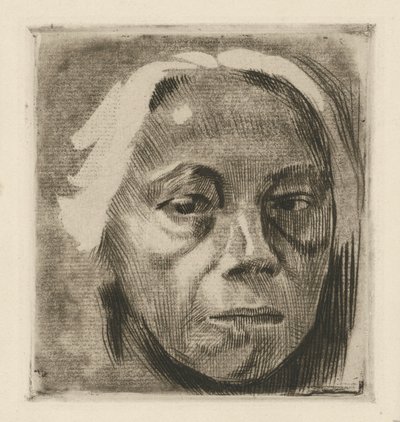 Autoportrét (zamítnutá verze) od Käthe Kollwitz